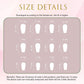 Glamorous Off-White & Pink Glitter Coffin Press-On Nails - 24 Reusable Full Cover Designs for Women & Girls
