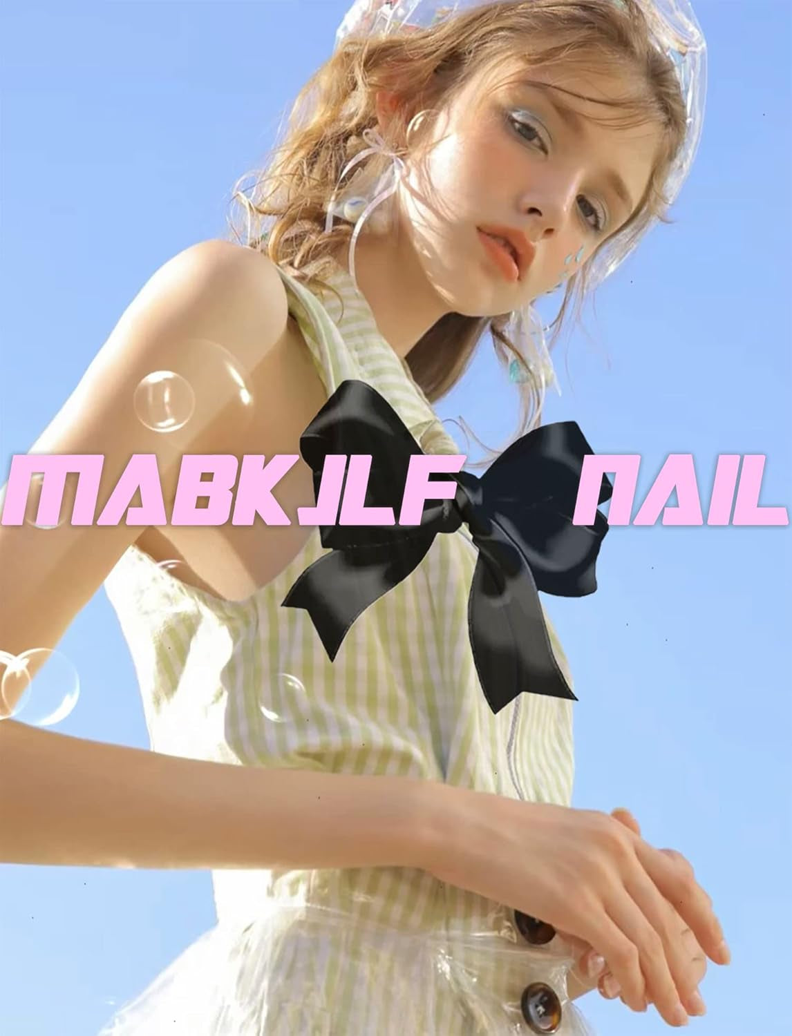 Glamorous Dark Blue French Tip Press-On Nails with Swirl Designs - 24 Pcs Full Cover Glitter Glossy Acrylic Manicure for Women & Girls