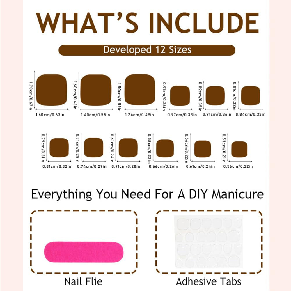 Gorgeous Pink Flower French Press-On Nails & Toenails Set - Full Cover Acrylic Nail Art Kit with Glue for Stunning Manicures and Pedicures