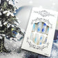 Stunning Blue Snowflake Christmas Press-On Nails - Long Square Matte Coffin Design, 24Pcs Full Cover Acrylic for Festive Manicures