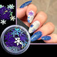 Christmas Snowflakes Ultrathin Nail Sequins Laser Sparkly Nail Glitter Flake Winter DIY Nail Decals Nail Decoration
