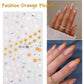 Flower Nail Art Stickers Decals 5D Embossed Nail Decals Spring Summer Daisy Nail Art Design Self-Adhesive Nail Supplies Accessories 3D Flower Nail Stickers for Women Nail DIY Decoration