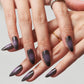 Stunning Black Pink Ombre Press-On Nails - Medium Almond, Purple Aurora Stiletto & Short Oval Tips - Reusable Acrylic Nail Kits for Glamorous Looks