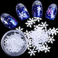 Christmas Snowflakes Ultrathin Nail Sequins Laser Sparkly Nail Glitter Flake Winter DIY Nail Decals Nail Decoration
